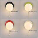 Axyaa Nordic Glass Wall Sconce for Bedroom Study Hallway - LED Minimalist Lighting