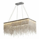 Axyaa Italian Tassel Aluminum Chain Chandelier - LED Pendant Lamp for Home Art Decor