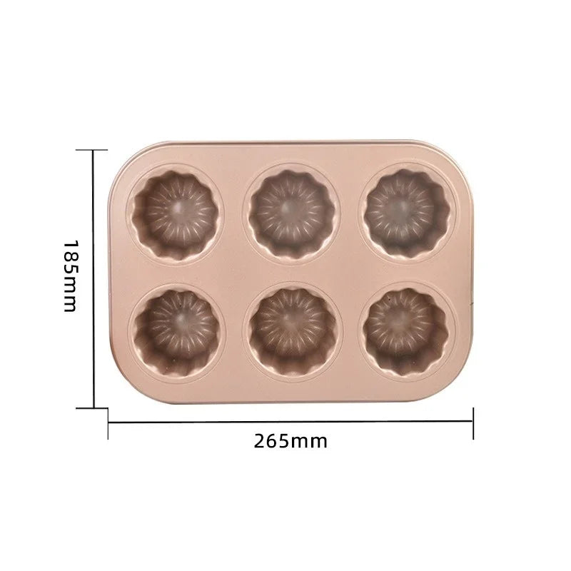 Axyaa Carbon Steel Mini Cake Pan Muffin Cupcake Baking Tool