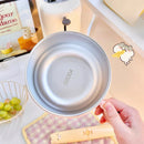 Axyaa Stainless Steel Ramen Bowl with Lid, Large Capacity, Kawaii Design