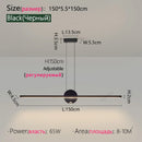 Axyaa LED Chandelier: Stylish Dining Room Lighting for Home, Restaurant, or Hotel