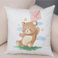 Axyaa Christmas Cartoon Animal Cushion Cover - Santa Claus Pillowcase