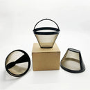 Axyaa Stainless Steel Cone Shape Coffee Filter - 3pcs