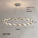 Circular Crystal Ceiling Light by Axyaa - Luxurious Living Room Decor