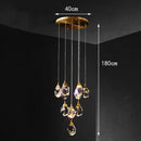 Axyaa Modern LED Ceiling Chandelier for Bedroom and Dining Room Lighting