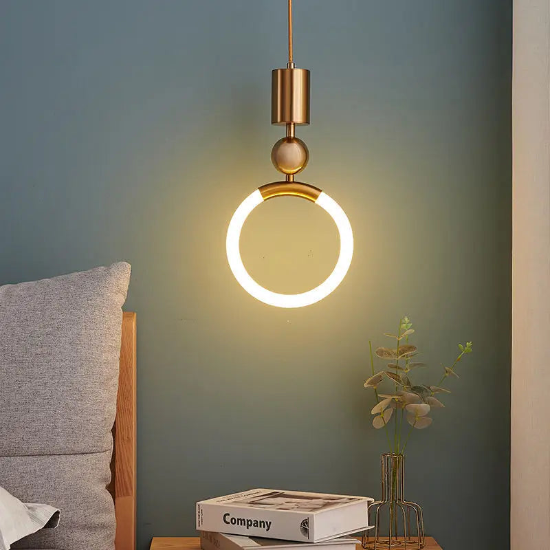 Axyaa Nordic Pendant Light: Postmodern Luxury for Restaurant, Bedroom, and Staircase.