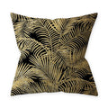 Axyaa Golden Black Pattern Decorative Cushion Cover 45*45CM for Home Sofa Car