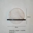 Marble Wall Lights Copper E14 Bulb Indoor Sconce for Axyaa Parlor Aisle Bedside