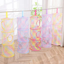 Axyaa Hanging Laundry Basket - Mesh Storage Organizer for Clothes, Toys, and Sundries