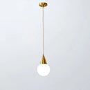 Axyaa Copper Glass LED Pendant Lamp for Modern Nordic Decor