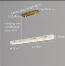 Axyaa Marble Strip Pendant Light: Elegant Natural Stone Hanging Lamp for Home Dining & Bar