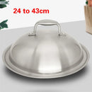 Axya High Arch Stainless Steel Pot Cover, Thick Baking Stove Miracle Lid for Household Cookware