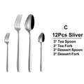 Axyaa 21-Piece Stainless Steel Cutlery Set - Mirror Finish Elegant Tableware