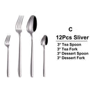 Axyaa 21-Piece Stainless Steel Cutlery Set - Mirror Finish Elegant Tableware