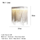 Axyaa Gold & Chrome Tassel Pendant Light - Nordic Minimalist Design