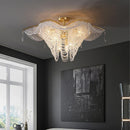 Axyaa Modern Butterfly Crystal Chandelier for Living Room Lighting fixutre
