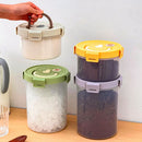 Axyaa Plastic Food Storage Box Handle Sealed Coffee Sugar Container