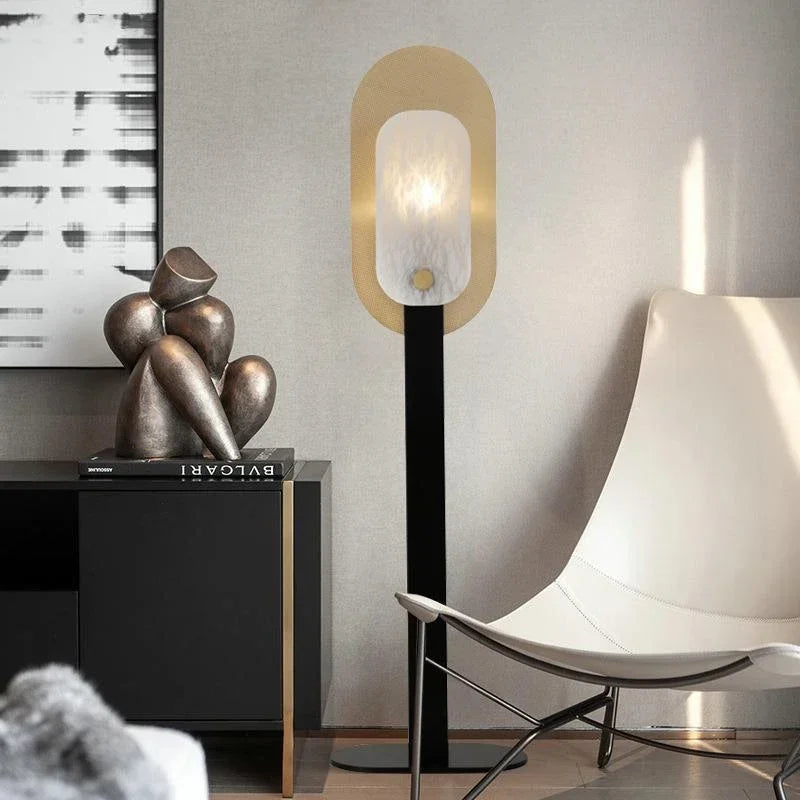 Axyaa Nordic Marble Floor Lamp - Luxury LED Standing Light