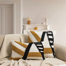 Axyaa Moon Tufted Texture Pillow Case for Home Décor Sofa Couch Bed