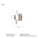 Axyaa Chrome Crystal glass LED Wall Light - Modern Home Lighting Fixtures