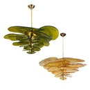 Axyaa Retro Green Glass Chandelier for Home Decoration