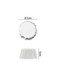 Axyaa White Special-shaped Dinner Plate Set for Restaurant and Kitchen