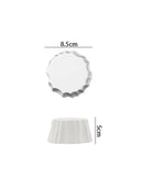 Axyaa White Special-shaped Dinner Plate Set for Restaurant and Kitchen