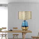 Axyaa Nordic Blue Table Lamp LED Desk Light for Living Room, Bedroom, and Hotel