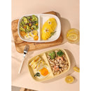 Axyaa Ceramic Grid Plate for Weight Loss Fruit Breakfast - Highend Quality