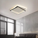 Axyaa Geometric Thin Ceiling Light: Minimalist Modern Design for Bedroom and Living Room