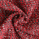 Axyaa Red Knitted Wool Cushion Cover for Living Room Sofa, Christmas Party