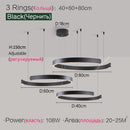 Axyaa LED Round Ring Chandelier for Dining and Living Room