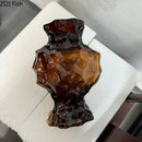 Axyaa Glass Vase Flower Arrangement Hydroponic Ornament Decor Craft Glass Vessel