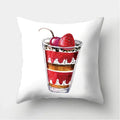 Axyaa Cupcake Pattern Decorative Cushion Cover Sofa Throw Pillowcase
