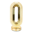 Axyaa LED Crystal Touch Table Lamp: Three-color Light Change, Romantic Bedroom Night Light