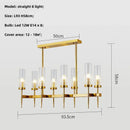 Axyaa Gold Metal Glass Pendant Light with LED, Chain Hanging Lamp for Modern Living Room