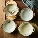 Axyaa Ceramic Double Ear Ramen Bowl Tableware