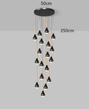 Axyaa Pendant Light: Modern LED Chandelier for Indoor Dining Room Lighting