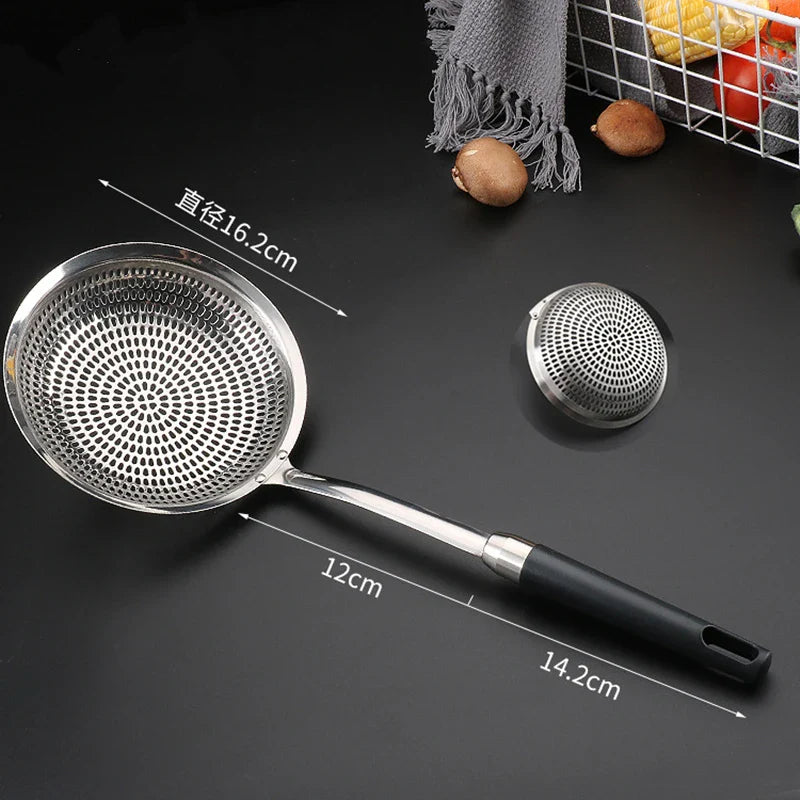 Axyaa Stainless Steel Water Colander Food Strainer Sieve - Kitchen Gadget
