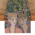 Axyaa Tropical Flowers Table Runner: Kitchen & Holiday Party Decor
