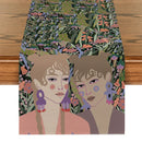 Axyaa Tropical Flowers Table Runner: Kitchen & Holiday Party Decor