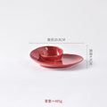 Axyaa Conch Shape Ceramic Snack Plate Set for Molecular Cuisine Dining