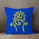 Axyaa Plush Velvet Pillowcase Decorative Cushion Cover in Popular Graffiti Art