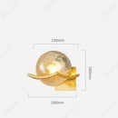 Axyaa LED Glass Sphere Wall Lamp for Bedroom Living Room Lighting