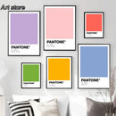 Axyaa Pastel Pantone Wall Art Prints for Modern Home Decor