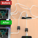 Axyaa Magnetic Cable Organizers - Sleek Cord Holders for Desk, Car, and Charging Cable Management