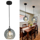 Modern Blue Glass Pendant Light Axyaa Nordic LED Chandelier for Home Decor
