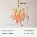 Axyaa Luxury Glass Pendant Lights - Colorful E14 Hanging Lamp for Living Room