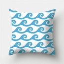 Axyaa Blue Geometric Pattern Cushion Cover for Living Room Sofa Decoration