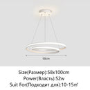 Axyaa Circular White LED Pendant Lamp for Home, Living Room, Dining Room, Bedroom